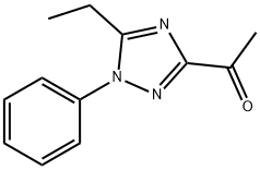 3-Acetyl-5-ethyl-1-phenyl-1,2,4-triazole 结构式
