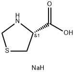 sodium (R)-thiazolidine-4-carboxylate 结构式