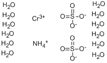 硫酸铬铵十二水酯 结构式