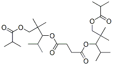 bis[1-(isopropyl)-2,2-dimethyl-3-(2-methyl-1-oxopropoxy)propyl] succinate 结构式