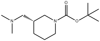 R-3-(Dimethylaminomethyl)-N-Boc-piperidine
 结构式