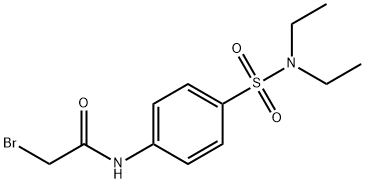 2-Bromo-N-{4-[(diethylamino)sulfonyl]-phenyl}acetamide 结构式