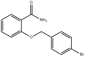 2-[(4-溴苯基)甲氧基]苯甲酰胺 结构式