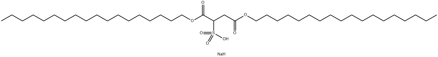 1,4-二(十八烷基)磺酸基琥珀酸钠 结构式