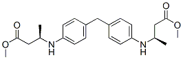 N,N'-(亚甲基二-4,1-亚苯基)双(2-甲基-Β-丙氨酸)二甲酯 结构式