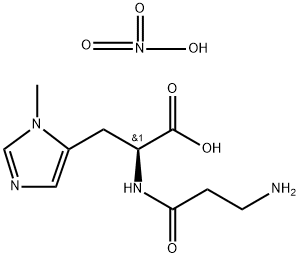 L-鹅肌肽硝酸盐 结构式