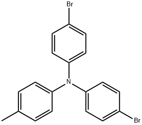 N,N-二(4-溴苯基)-4-甲基苯胺 结构式