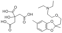 1,3-BENZODIOXOLE, 2-(2-(2-(DIETHYLAMINO)ETHOXY)ETHYL)-2,5-DIMETHYL-, C ITRATE 结构式