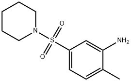 2-甲基-5-(哌啶-1-磺酰基)-苯胺 结构式