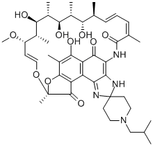 25-O-去乙酰基利福布汀 结构式