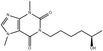 1-(5-hydroxyhexyl)-3,7-dimethyl-purine-2,6-dione 结构式