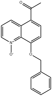 5-乙酰基-8-(苄氧基)喹啉 N-氧化物 结构式