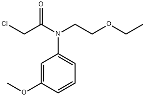 Acetamide, 2-chloro-N-(2-ethoxyethyl)-N-(3-methoxyphenyl)- 结构式