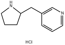 3-(吡咯烷-2-基甲基)吡啶二盐酸盐 结构式