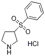 3-苯磺酰基吡咯烷(HCL) 结构式