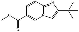 2-叔丁基咪唑并-[1,2-A]吡啶-6-羧酸甲酯 结构式