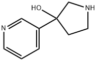 3-(3-PYRIDINYL)-3-PYRROLIDINOL 结构式