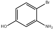 3-氨基-4-溴苯酚 结构式