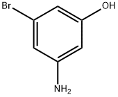3-氨基-5-溴苯酚 结构式