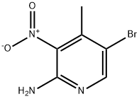 2-氨基-5-溴-3-硝基-4-甲基吡啶 结构式