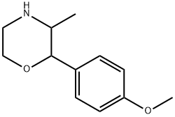 2-(4-甲氧基苯基)-3-甲基吗啉 结构式