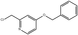 4-(BENZYLOXY)-2-(CHLOROMETHYL)PYRIDINE 结构式