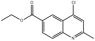 2-甲基-4-氯-5-喹啉羧酸乙酯 结构式