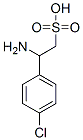 2-amino-2-(4-chlorophenyl)ethanesulfonic acid 结构式