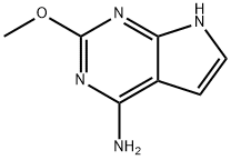 2-甲氧基-7H-吡咯并[2,3-D]嘧啶-4-胺 结构式