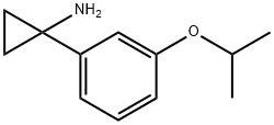 Cyclopropanamine, 1-[3-(1-methylethoxy)phenyl]- 结构式