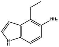 5-氨基-4-乙基吲哚 结构式