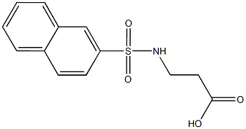 3-(萘-2-磺酰胺)丙酸 结构式