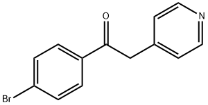 1-(4-溴苯基)-2-(4-吡啶)-乙酮 结构式