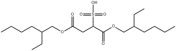 磺化丁二酸二(2-乙基己基)酯 结构式