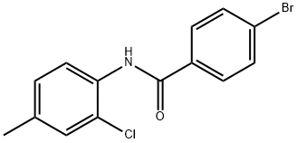 4-溴-N-(2-氯-4-甲基苯基)苯甲酰胺 结构式