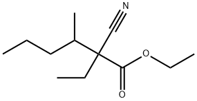 2-氰基-2-乙基-3-甲基-己酸乙酯 结构式