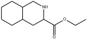 3-Isoquinolinecarboxylic acid, decahydro-, ethyl ester 结构式