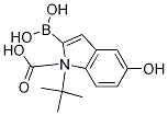 2-硼-5-羟基-1H-吲哚-1-羧酸-1-(1,1-二甲基乙基)酯 结构式