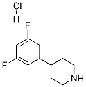 4-(3,5-二氟苯基)哌啶盐酸盐 结构式