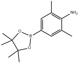 2,6-二甲基-4-(4,4,5,5-四甲基-1,3,2-二噁硼烷-2-基)苯胺 结构式