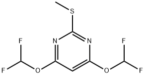 4,6-双(二氟甲氧基)-2-(甲硫代)嘧啶 结构式