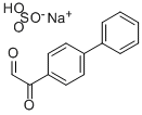 4-Biphenylglyoxal, monosodium bisulphite 结构式