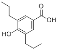 3,5-二丙基-4-羟基苯甲酸 结构式