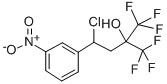 4-Chloro-1,1,1-trifluoro-4-(3-nitrophenyl)-2-(trifluoromethyl)-2-butan ol 结构式