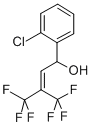 1-(o-Chlorophenyl)-4,4,4-trifluoro-3-(trifluoromethyl)-2-buten-1-ol 结构式