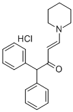 1,1-Diphenyl-4-piperidino-3-buten-2-one hydrochloride 结构式