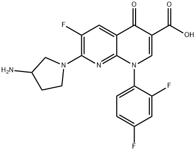 甲苯磺酸妥舒沙星 结构式