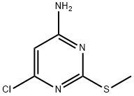 4-氨基-6-氯-2-甲硫基嘧啶 结构式