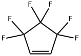 3,3,4,4,5,5-六氟环戊烯 结构式