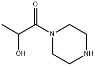 1-(2-羟基-1-氧代丙基)哌嗪 结构式